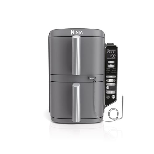 Air Fryer avec Thermosonde Ninja Double Stack XL SL451EU 9,5 L Gris État correct Ninja reconditionné disponible sur Fnac