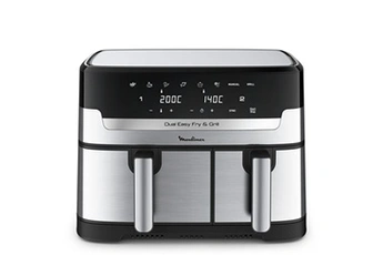 Air fryer Dual Easy Fry & Grill Inox 2 tiroirs EZ905D20 Très bon état reconditionné disponible sur Darty