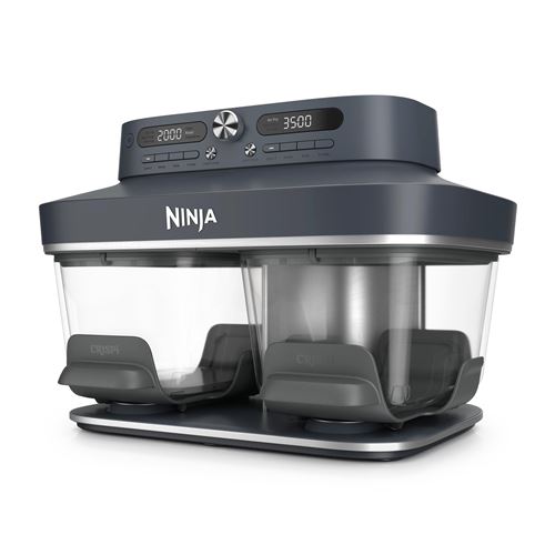 Air Fryer Ninja Crispi DualZone 8-en-1 DD102EUBL1 Bleu Contenant en verre Occasion Ninja reconditionné disponible sur Fnac | Dero