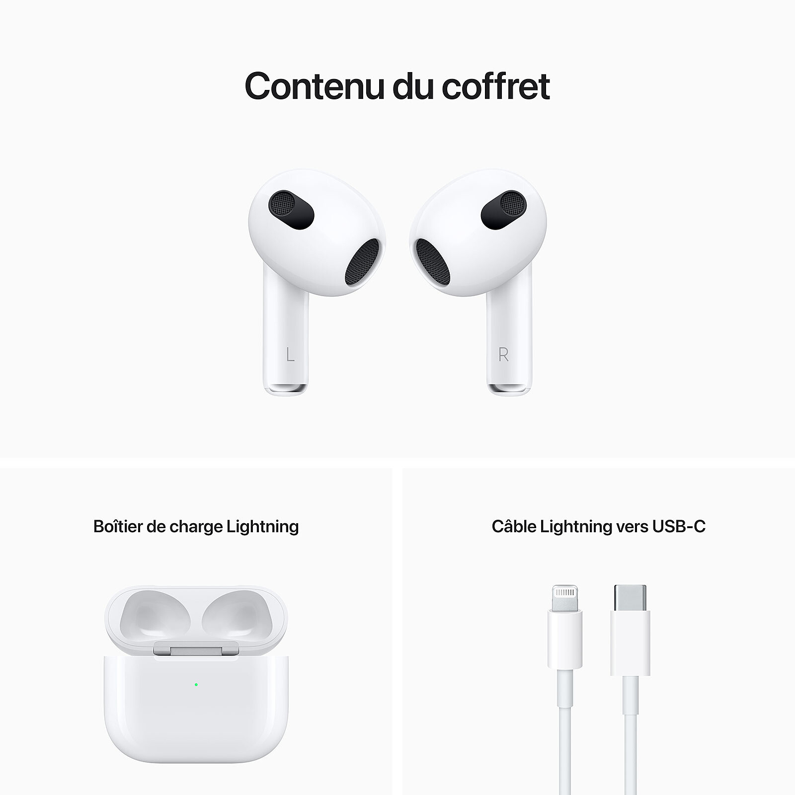 Voir photo 5 de AirPods 3eme génération AirPods 3eme génération État correct reconditionné photo 5