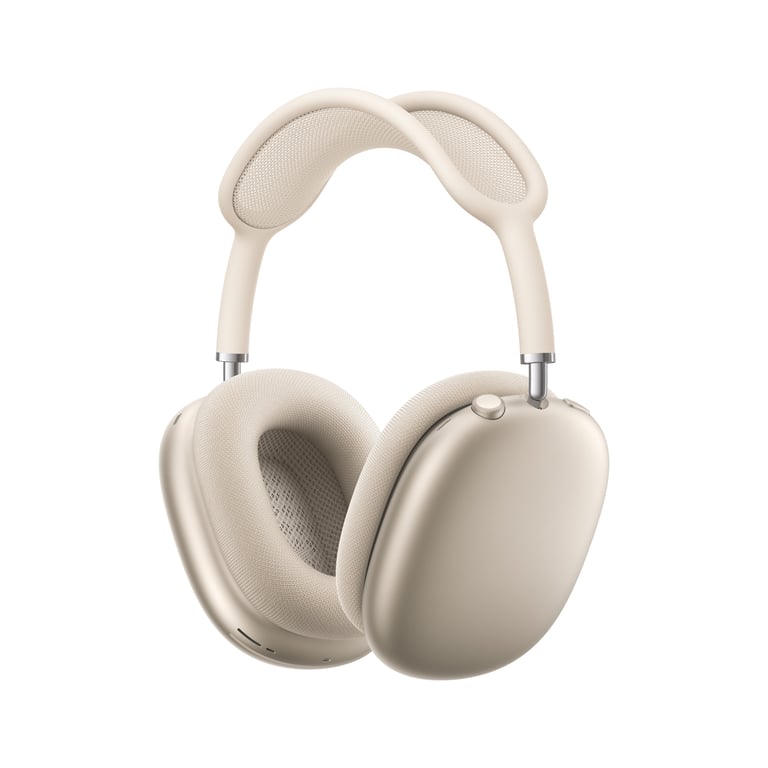 AirPods Max (2024), Casque Sans fil, USB Type-C Bluetooth, Lumière stellaire - Très bon état Très bon état Apple reconditionné photo 2 | Dero
