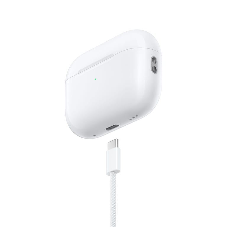 Voir photo 2 de AirPods Pro (2e génération) - Recharge USB-C, Magsafe et sans fil, Blanc - Très bon état | Dero AirPods Pro (2e génération) - Recharge USB-C, Magsafe et sans fil, Blanc - Très bon état Très bon état Apple reconditionné photo 2 | Dero