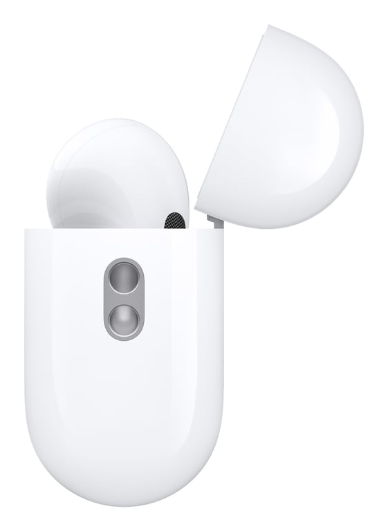 Voir photo 3 de AirPods Pro (2e génération) - Recharge USB-C, Magsafe et sans fil, Blanc - Très bon état | Dero AirPods Pro (2e génération) - Recharge USB-C, Magsafe et sans fil, Blanc - Très bon état Très bon état Apple reconditionné photo 3 | Dero