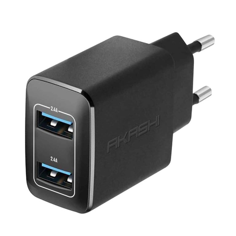 Akashi Chargeur Secteur 2.4A 2xUSB Noir - Excellent état Parfait état - 11,80 € Akashi Chargeur Secteur 2.4A 2xUSB Noir - Excellent état Parfait état N/A reconditionné disponible sur Pixmania