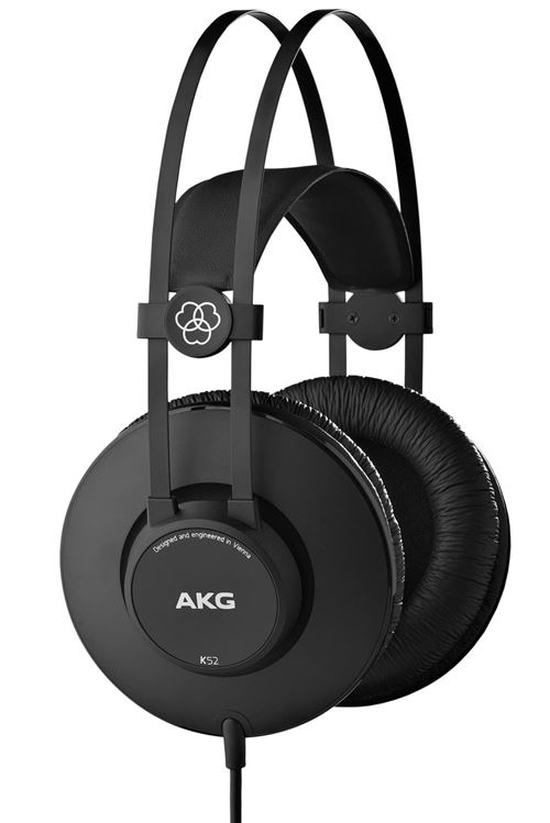 AKG K52 - Écouteurs - circum-aural - filaire - jack 3,5mm - isolation acoustique - noir mat État correct AKG reconditionné disponible sur Fnac