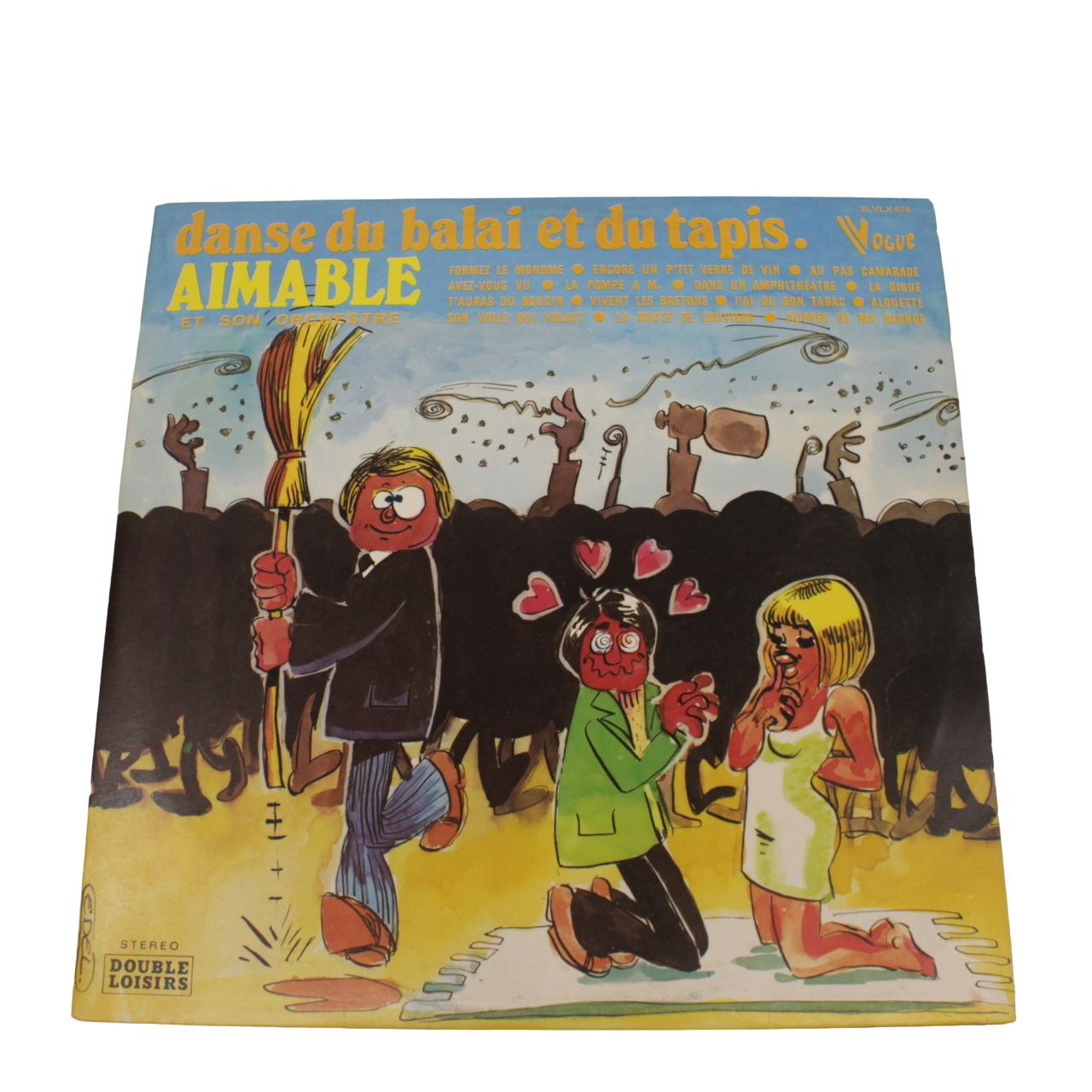 Album de deux vinyle d'Aimable et son orchestre - La danse du balai et du tapis. - 10,00 € Album de deux vinyle d'Aimable et son orchestre - La danse du balai et du tapis. reconditionné disponible sur Label Emmaüs