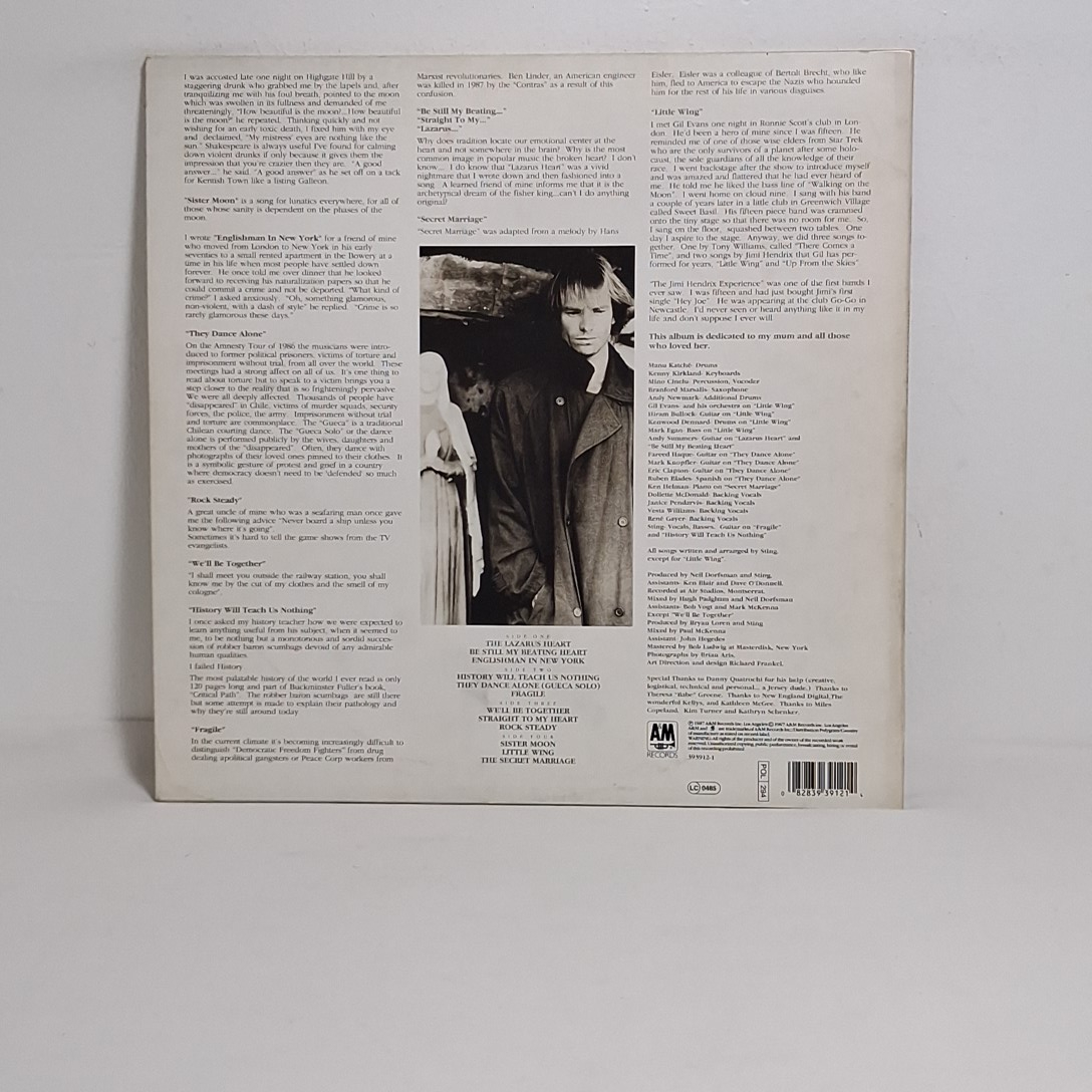 Voir photo 3 de Album Sting" Nothing like the sun" en double vinyle 33t Album Sting" Nothing like the sun" en double vinyle 33t État correct reconditionné photo 3