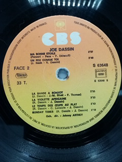 Voir photo 4 de ALBUM VINYLE 33T, JOE DASSIN, JOE DASSIN ALBUM VINYLE 33T, JOE DASSIN, JOE DASSIN État correct reconditionné photo 4