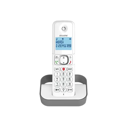 Alcatel Classic F860 - Téléphone sans fil avec ID d'appelant - (conférence) à trois capacité d'appel - gris Bon état - 15,90 € Alcatel Classic F860 - Téléphone sans fil avec ID d'appelant - (conférence) à trois capacité d'appel - gris Bon état reconditionné disponible sur Rakuten