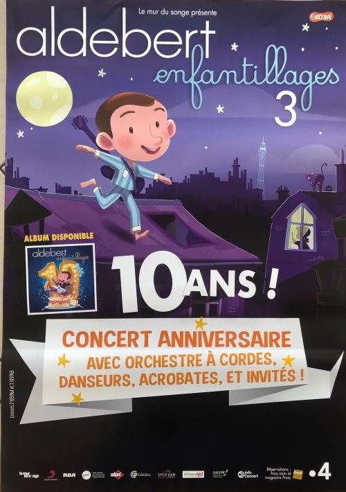 Aldebert - Enfantillages 3 / 10ans - AFFICHE État correct - 17,99 € Aldebert - Enfantillages 3 / 10ans - AFFICHE État correct N/A reconditionné disponible sur Fnac
