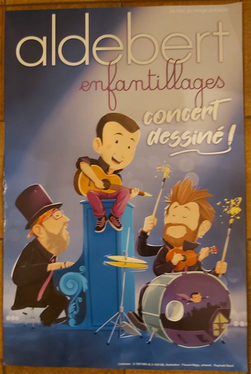 Aldebert - Enfantillages Concert Dessiné - 40x60cm - Affiche État correct - 10,99 € Aldebert - Enfantillages Concert Dessiné - 40x60cm - Affiche État correct reconditionné disponible sur Fnac
