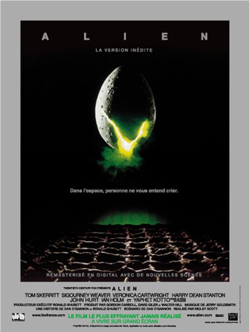 Alien (Version inédite) - Ridley Scott - 116x158cm - Affiche de cinéma originale pliée État correct - 69,99 € Alien (Version inédite) - Ridley Scott - 116x158cm - Affiche de cinéma originale pliée État correct N/A reconditionné disponible sur Fnac