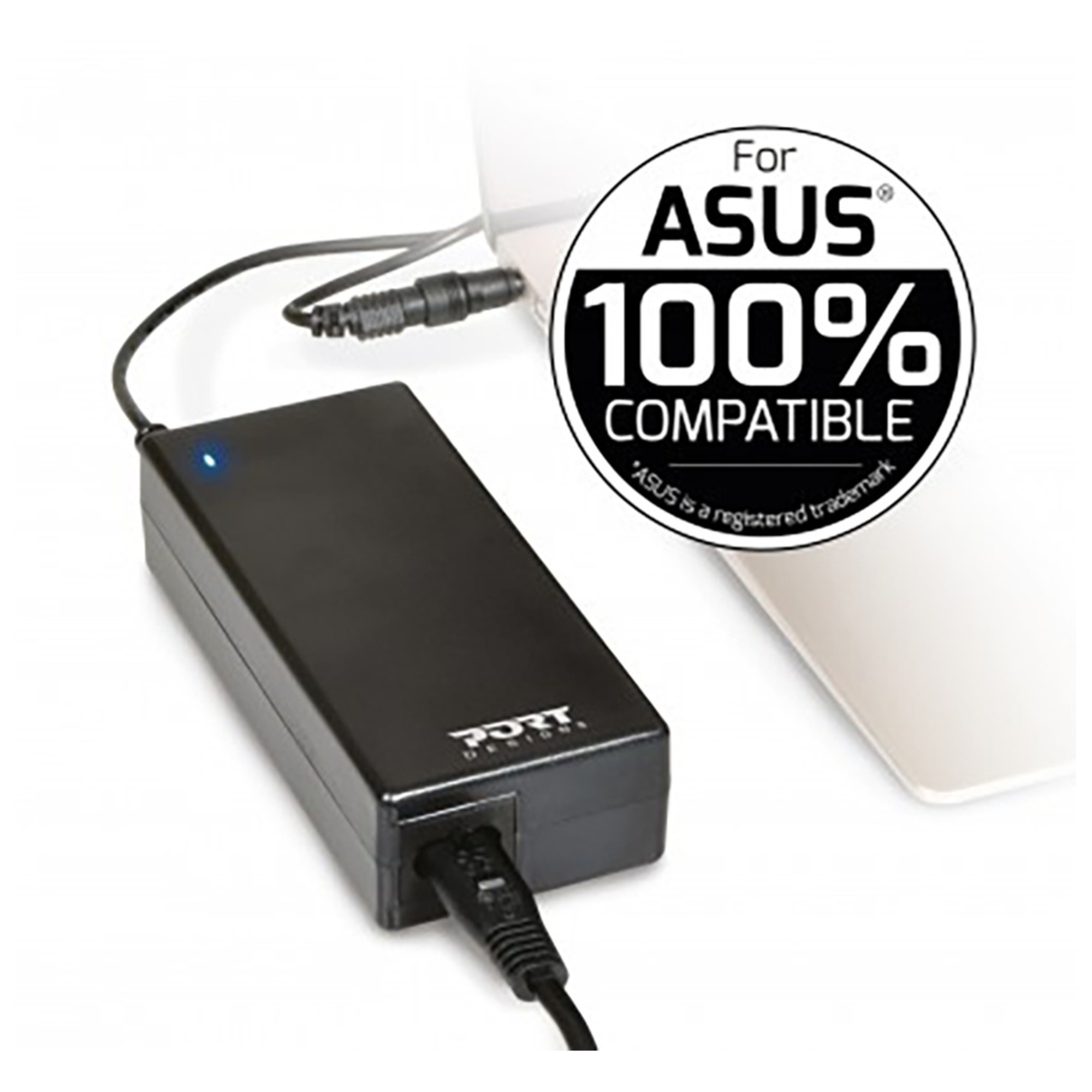 Alimentation PC Asus 90W Noire Port - Excellent état Parfait état Port Designs reconditionné disponible sur Pixmania