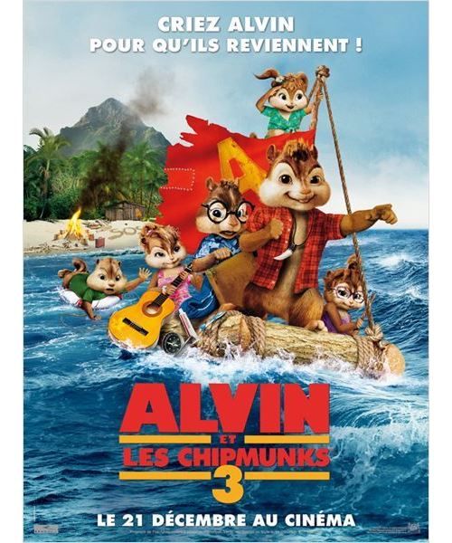 Alvin et les Chipmunks 3 AFFICHE CINEMA ORIGINALE État correct N/A reconditionné disponible sur Fnac