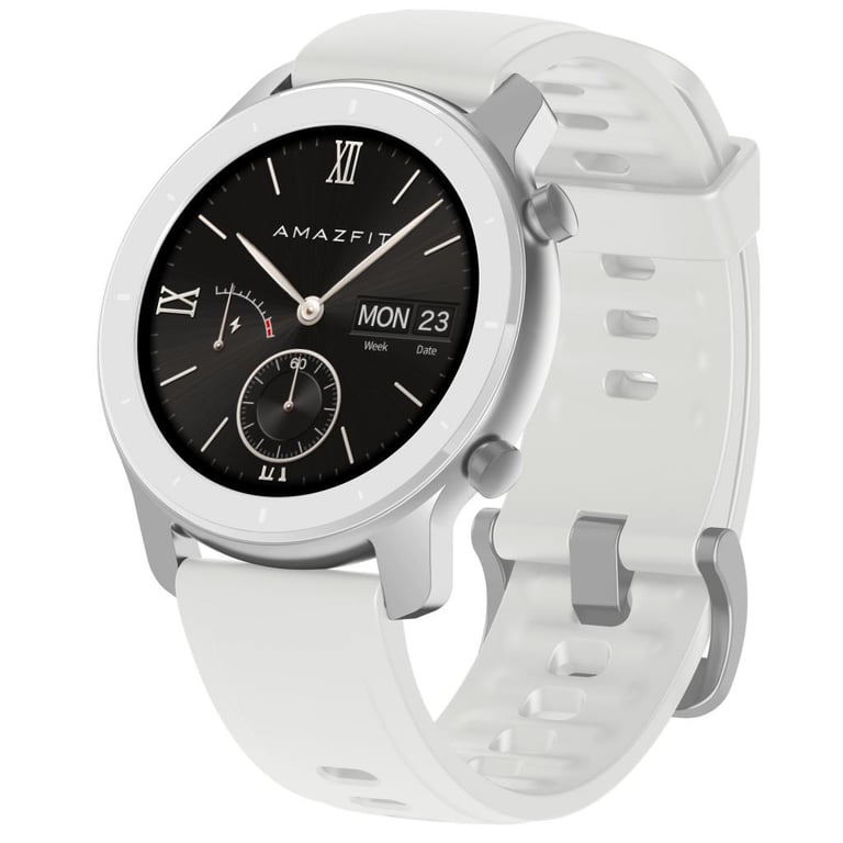 Amazfit GTR 42 3,05 cm (1.2 ) AMOLED 42 mm Numérique 390 x 390 pixels Écran tactile Noir, Blanc GPS (satellite) - Bon état Bon état Amazfit reconditionné disponible sur Pixmania