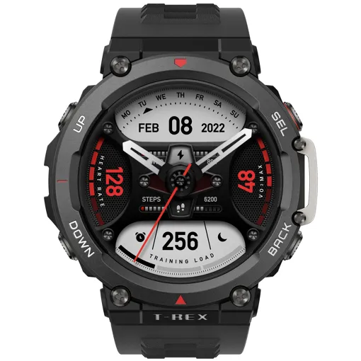Amazfit T-Rex 2 - Noir de braise - montre intelligente avec bracelet - silicone - noir de braise - taille du poignet : 140-205 mm - affichage 1.39" - Bluetooth - 66.5 g Bon état reconditionné disponible sur Rakuten