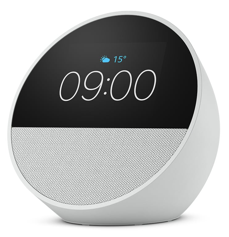 Amazon Echo Spot, Blanc - Excellent état Parfait état Amazon reconditionné disponible sur Pixmania