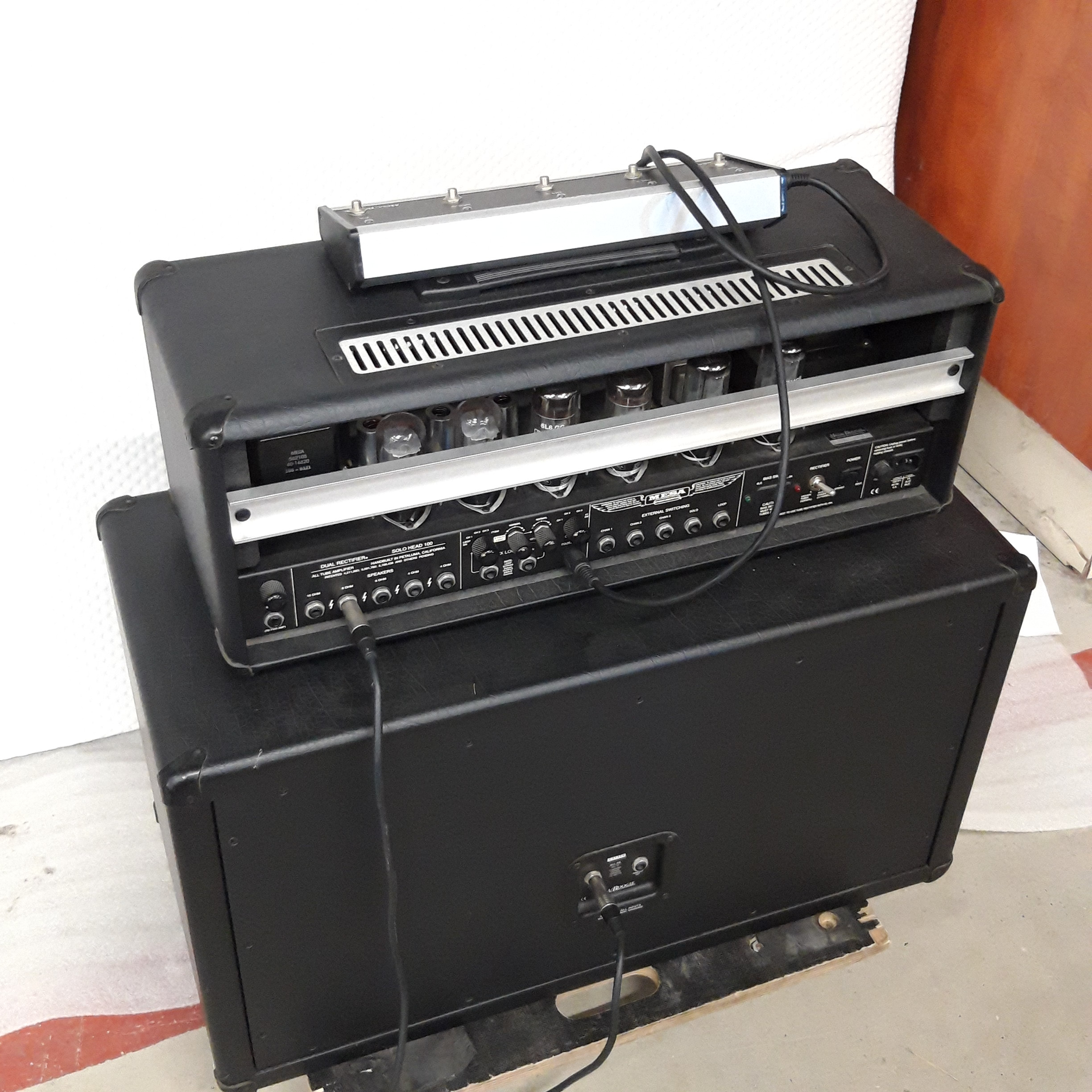 Voir photo 6 de Ampli Mesa Boogie Dual Rectifier 100W complet Ampli Mesa Boogie Dual Rectifier 100W complet Très bon état reconditionné photo 6