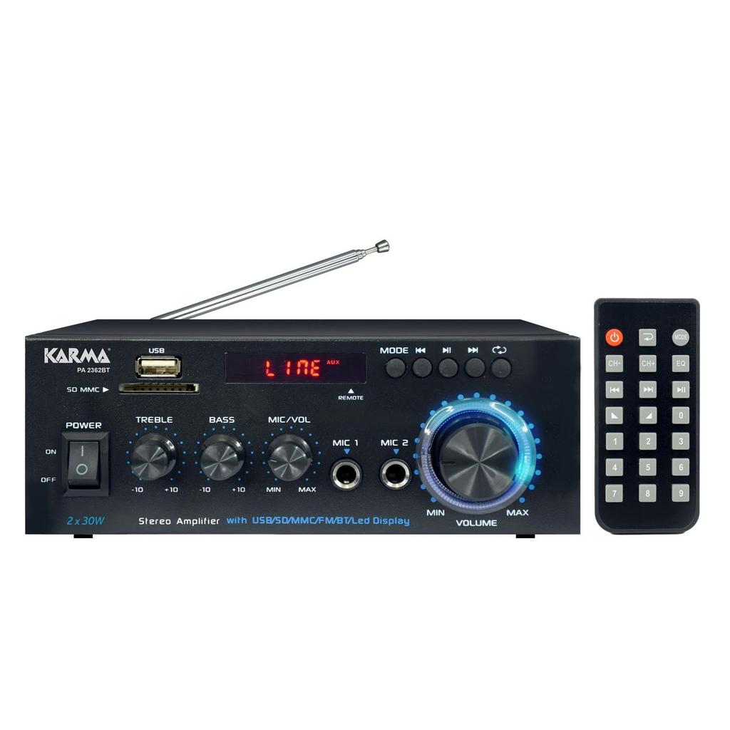 Amplificateur Party Sound Amplificateur Soirée Karaoke 50W - Stéréo - USB/BLUETOOTH/SD/ RADIO FM + Télécommande + 2 Micros Reconditionné - 72,99 € Amplificateur Party Sound Amplificateur Soirée Karaoke 50W - Stéréo - USB/BLUETOOTH/SD/ RADIO FM + Télécommande + 2 Micros Reconditionné N/A reconditionné disponible sur Backmarket | Dero