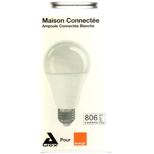 Ampoule Connectée Orange À Led Blanche Wox 9w (60 Watts) 2700k Culot À Vis E27 Bon état - 11,89 € Ampoule Connectée Orange À Led Blanche Wox 9w (60 Watts) 2700k Culot À Vis E27 Bon état reconditionné disponible sur Rakuten
