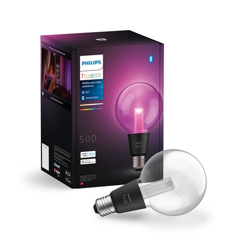 Ampoule connectée Philips Hue G95 E27 7 W Blanc État correct Philips Hue reconditionné disponible sur Fnac | Dero