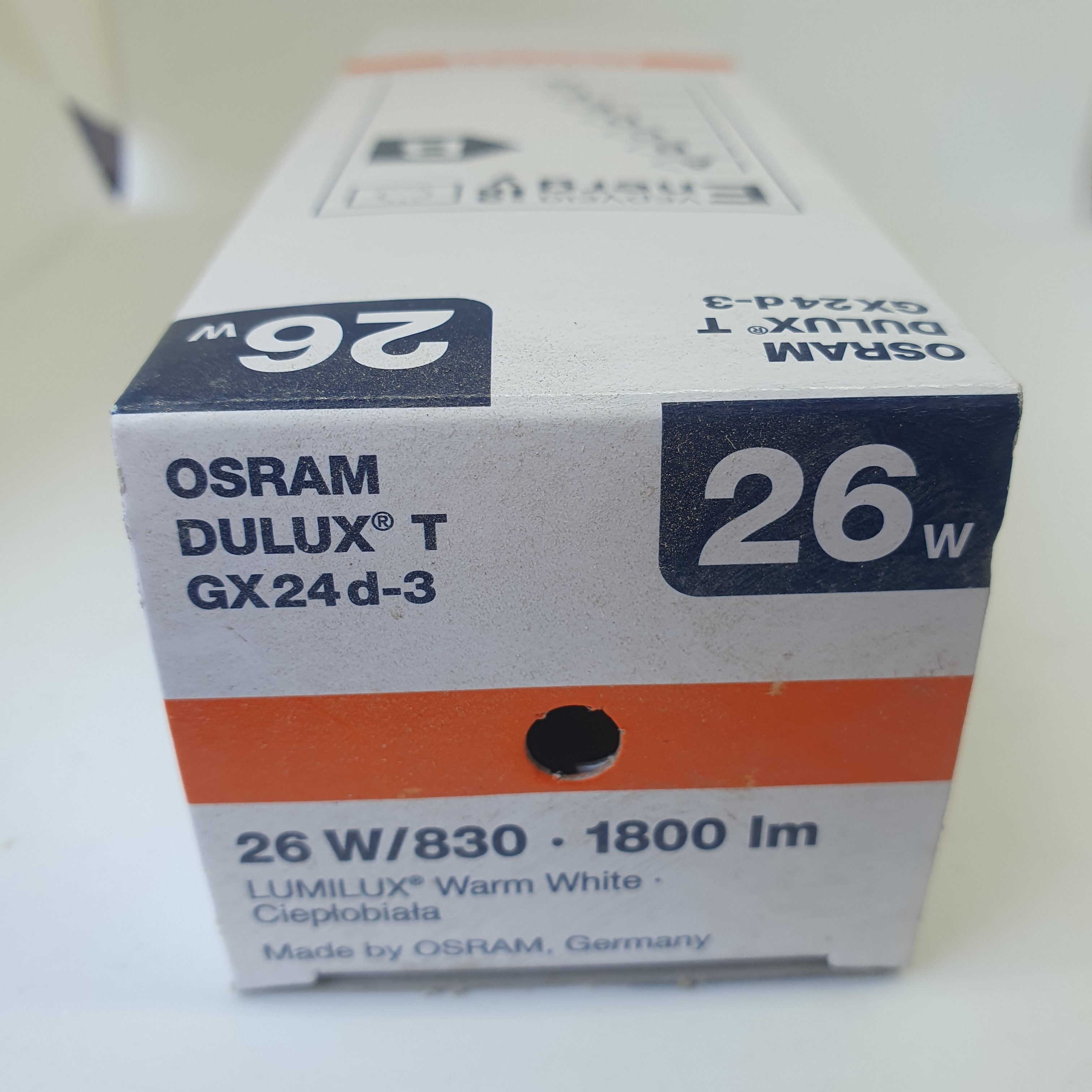 Voir photo 4 de Ampoule fluocompact OSRAM DULUX T PLUS 26W/840/2P - lot de 10 pièces Ampoule fluocompact OSRAM DULUX T PLUS 26W/840/2P - lot de 10 pièces Parfait état reconditionné photo 4