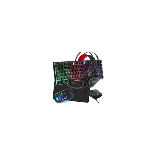 Amstrad Pack Pro Gamer Legends 6 pièces: Clavier, Souris, Tapis, Casque, convertisseur Compatible PC/PS4/Xbox One/Switch/PC État correct Amstrad reconditionné disponible sur Fnac