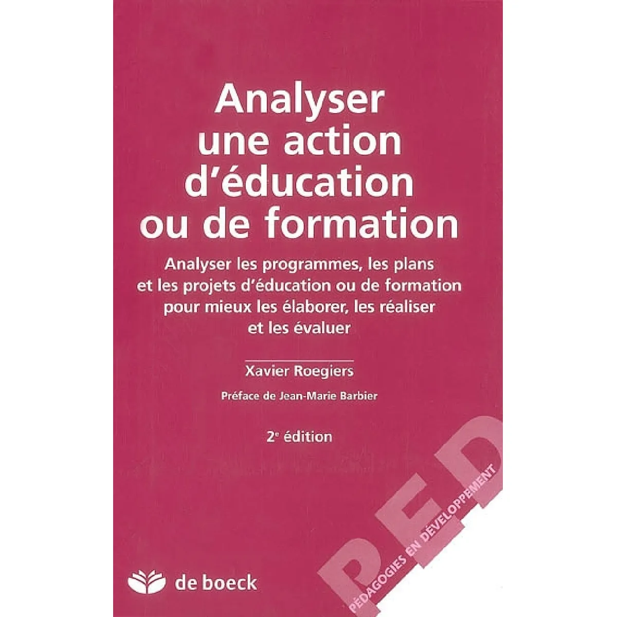Acheter Analyser une action d'éducation ou de formation : analyser les programmes, les plans et les projets d'éducation ou de formation pour mieux les élaborer, les réaliser et les évaluer État correct - 22,94 € Analyser une action d'éducation ou de formation : analyser les programmes, les plans et les projets d'éducation ou de formation pour mieux les élaborer, les réaliser et les évaluer État correct N/A (Il ne s'agit pas d'une marque reconditionné disponible sur Rue du Commerce Seconde Vie