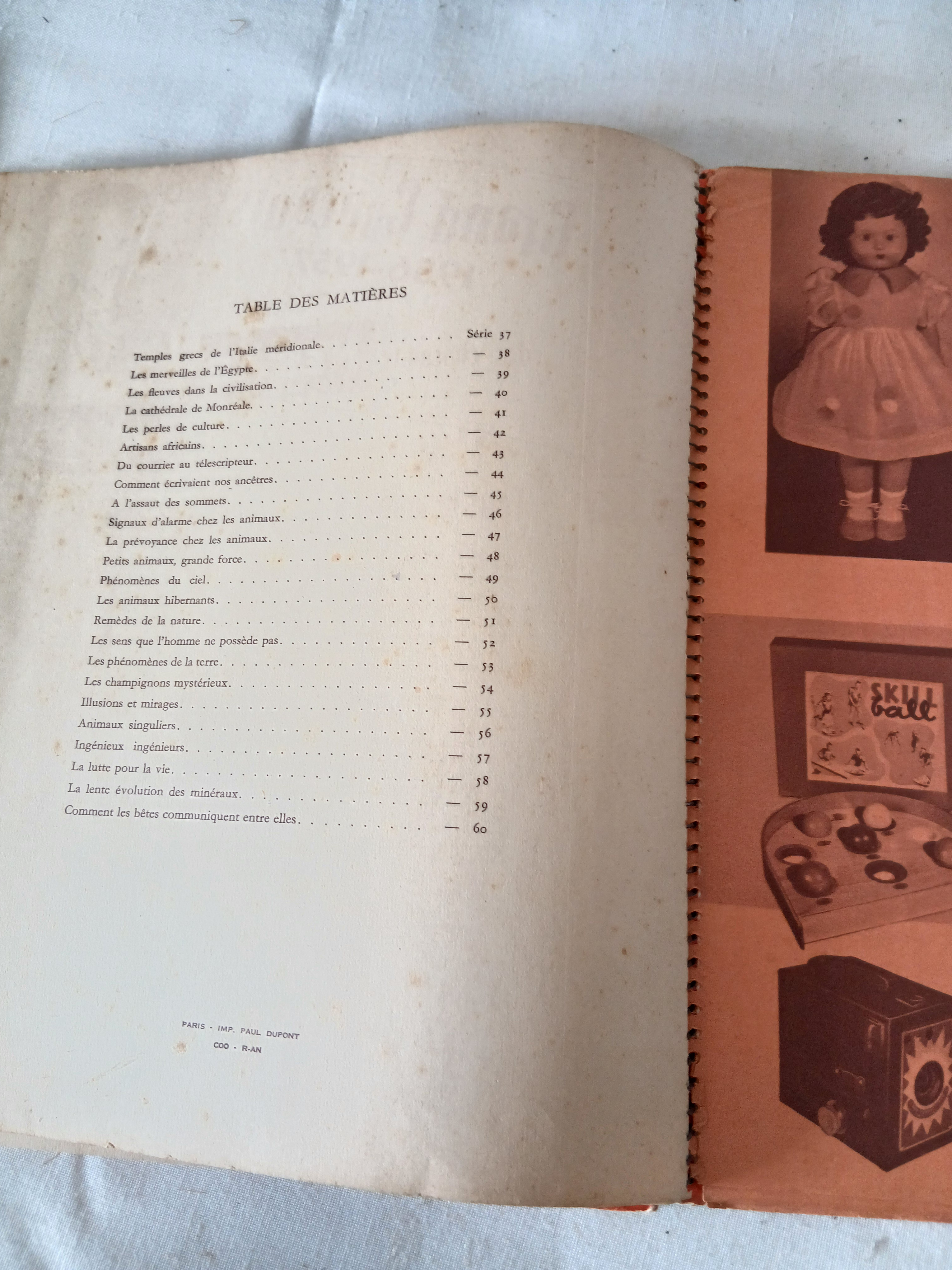 Voir photo 9 de Ancien album édité par les chocolats NESTLE et KHOLER (1956-1957) incomplet. Ancien album édité par les chocolats NESTLE et KHOLER (1956-1957) incomplet. Bon état reconditionné photo 9
