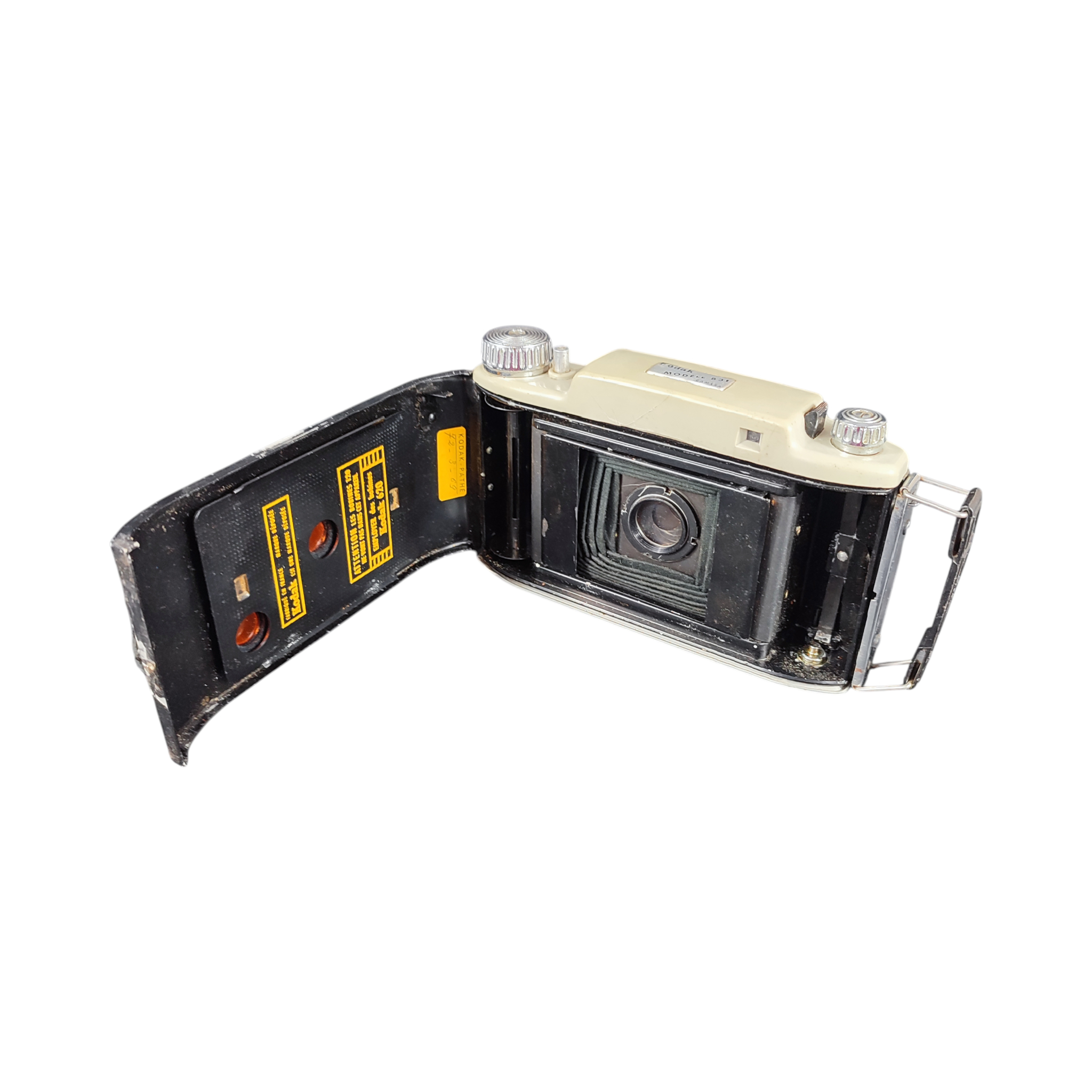 Voir photo 9 de Ancien appareil photo argentique à soufflet KODAK B31 avec objectif Anastigmat F/4.5 Angenieux 100 mm Ancien appareil photo argentique à soufflet KODAK B31 avec objectif Anastigmat F/4.5 Angenieux 100 mm reconditionné photo 9