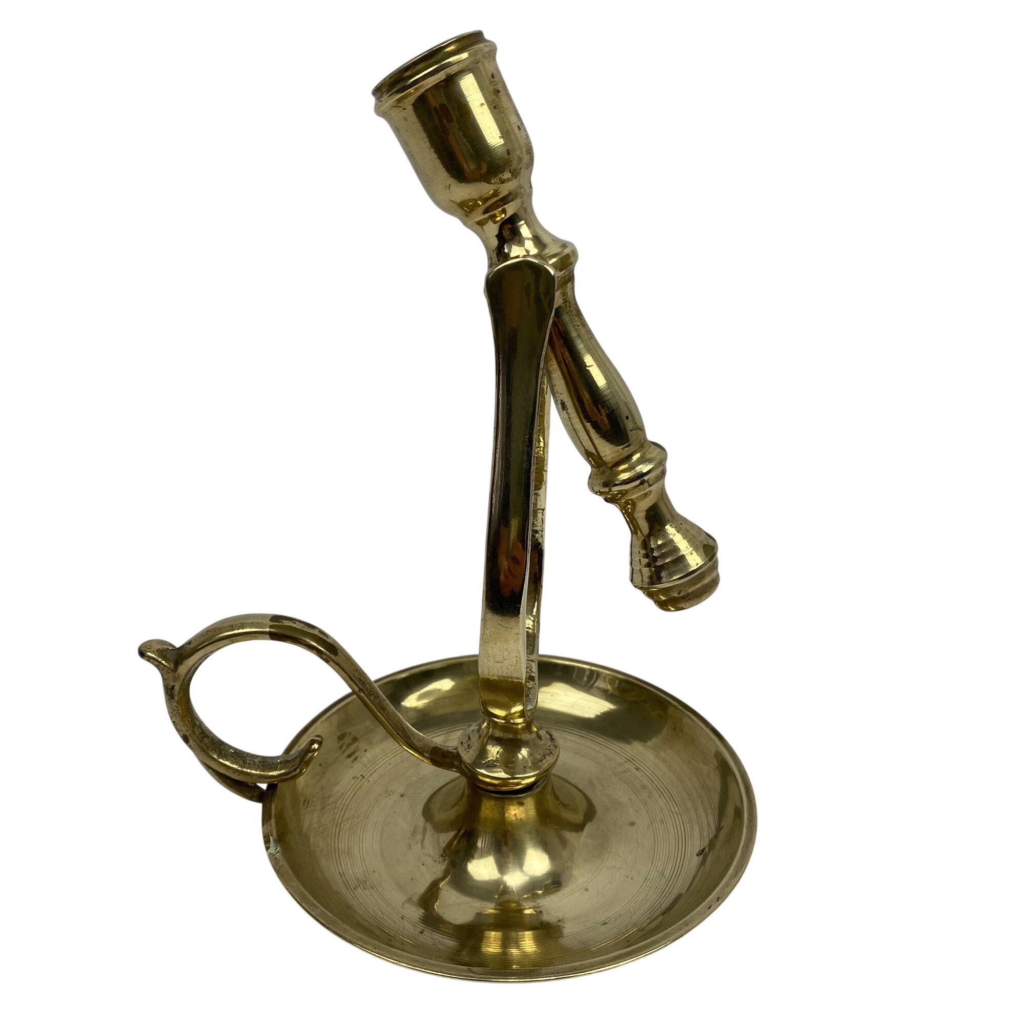 Ancien Bougeoir de Marine à Cardan en Laiton - 32,00 € Ancien Bougeoir de Marine à Cardan en Laiton reconditionné disponible sur Label Emmaüs