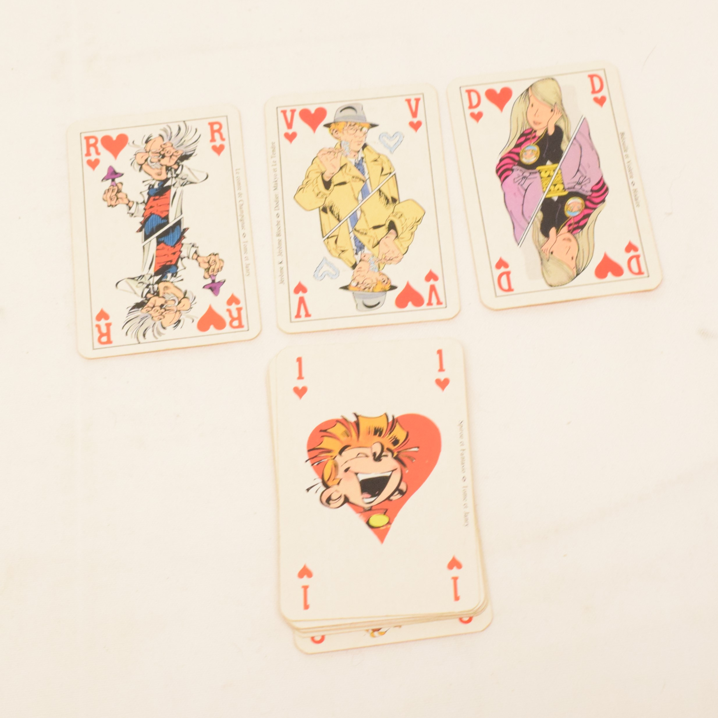 Voir photo 6 de Ancien jeu de 54 cartes SPIROU éditions Dupuis de 1984 Ancien jeu de 54 cartes SPIROU éditions Dupuis de 1984 État correct reconditionné photo 6