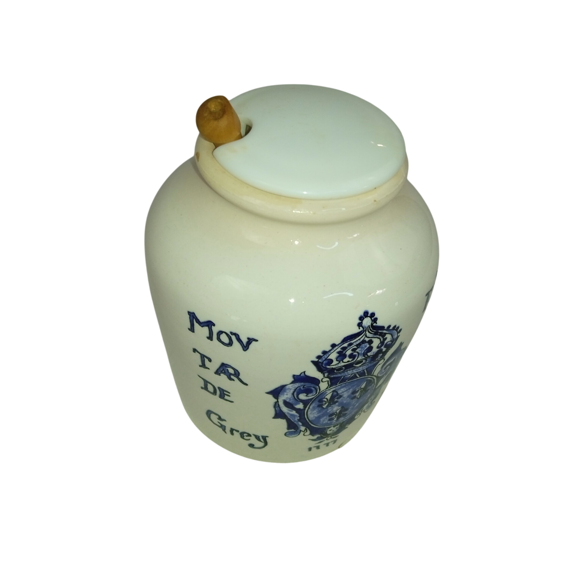 Acheter Ancien moutardier Dijon Grey Poupon en céramique Digoin Sarreguemines France Bon état - 11,00 € Ancien moutardier Dijon Grey Poupon en céramique Digoin Sarreguemines France Bon état reconditionné disponible sur Label Emmaüs