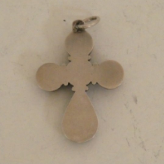 Voir photo 2 de Ancien pendentif croix en émaux bressans sur monture argent poinçonné Ancien pendentif croix en émaux bressans sur monture argent poinçonné Très bon état reconditionné photo 2