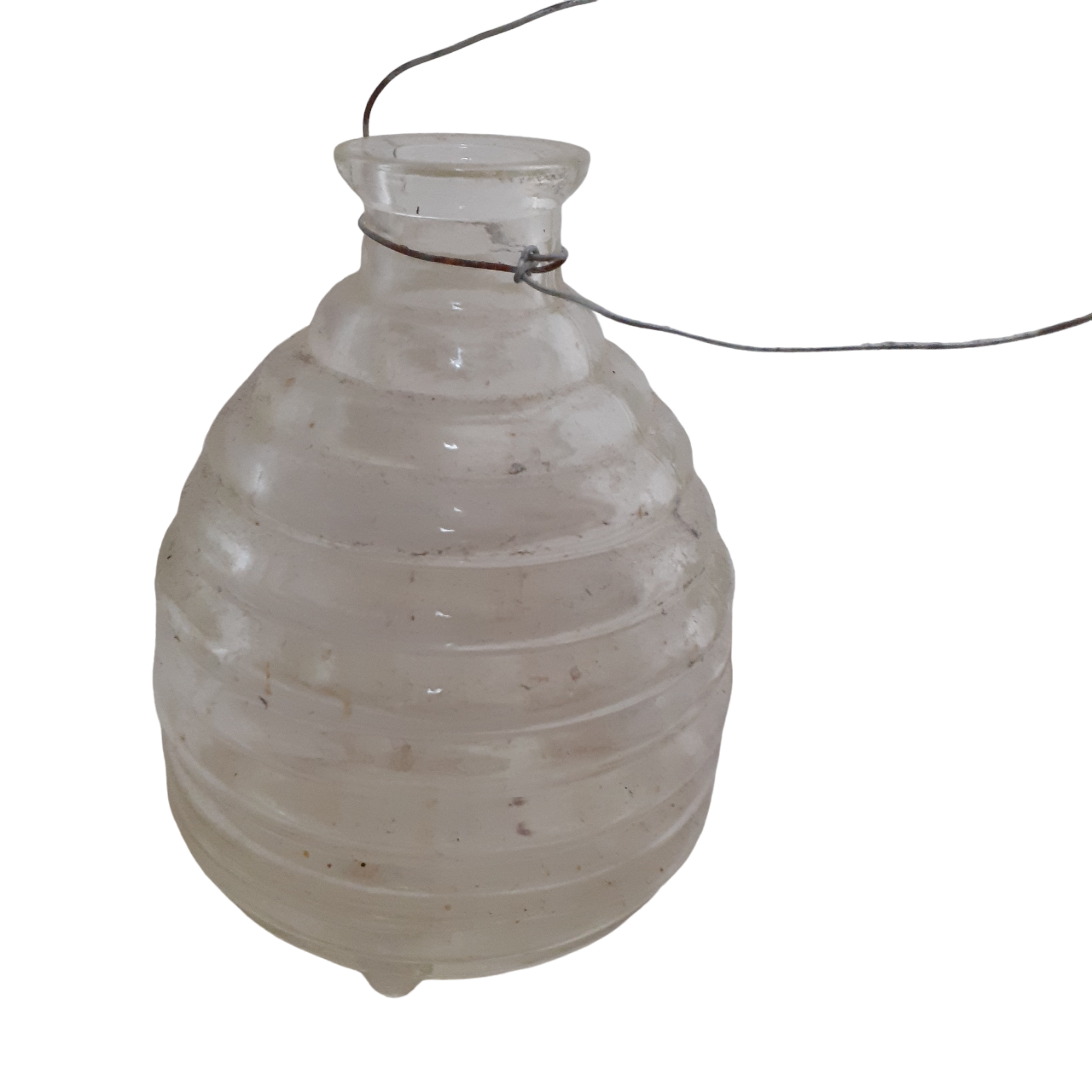 Ancien Petit piège à guêpes en verre Bon état - 11,00 € Ancien Petit piège à guêpes en verre Bon état reconditionné disponible sur Label Emmaüs