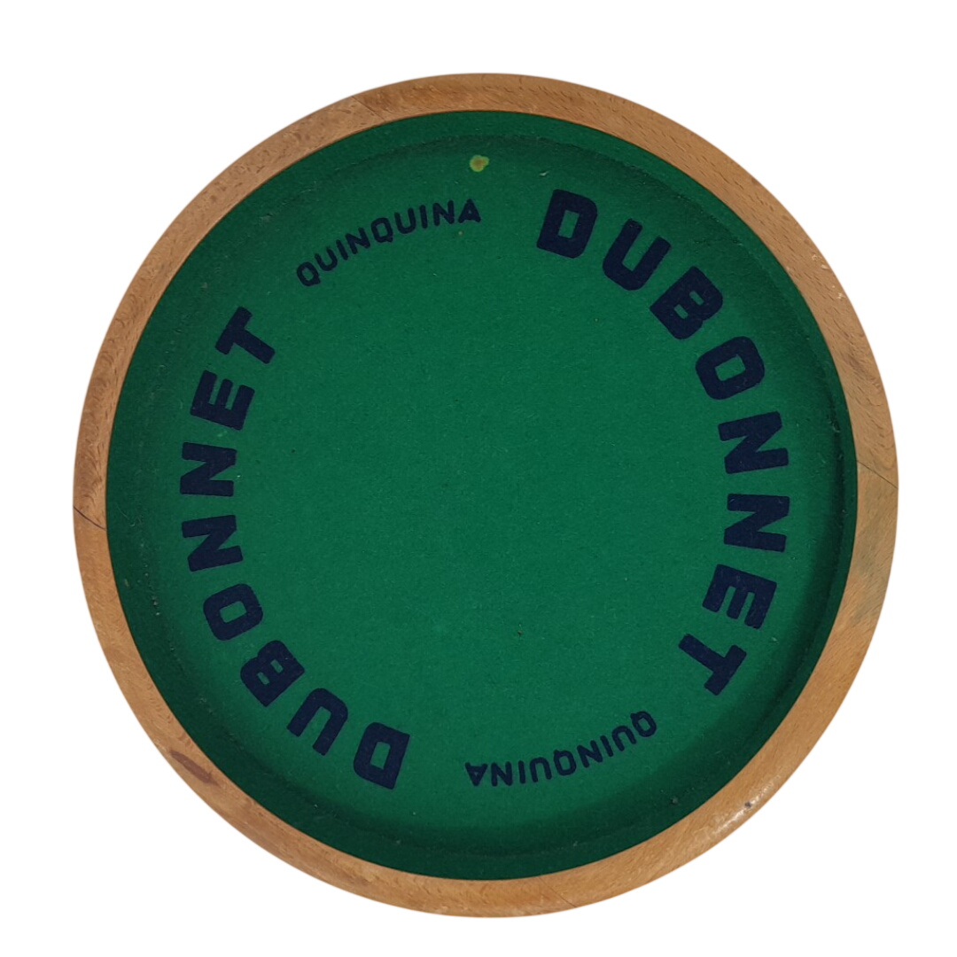 Acheter Ancien Plateau / Piste de dés de comptoir Dubonnet Quinquina – Vintage Bon état - 29,00 € Ancien Plateau / Piste de dés de comptoir Dubonnet Quinquina – Vintage Bon état reconditionné disponible sur Label Emmaüs