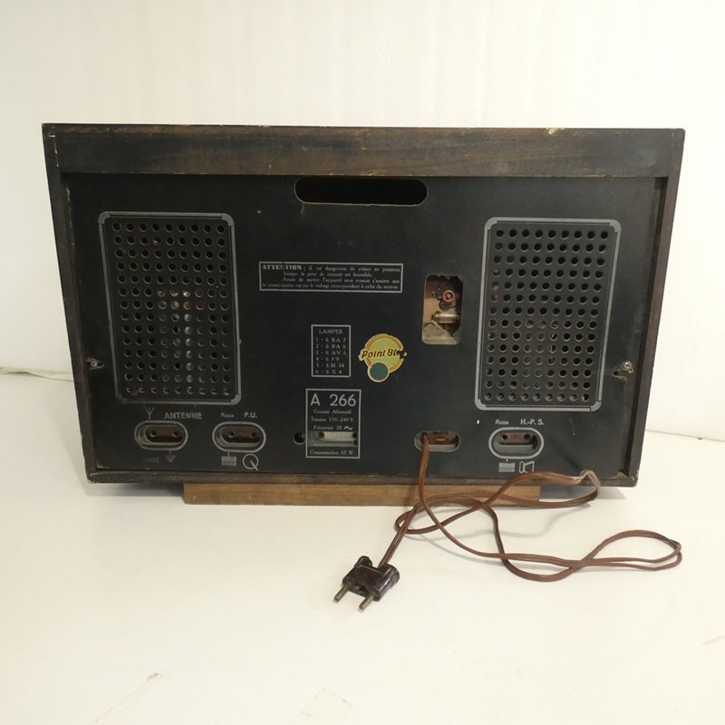 Voir photo 3 de Ancien poste de radio de la marque POINT BLEU pour collectionneur Ancien poste de radio de la marque POINT BLEU pour collectionneur Bon état reconditionné photo 3