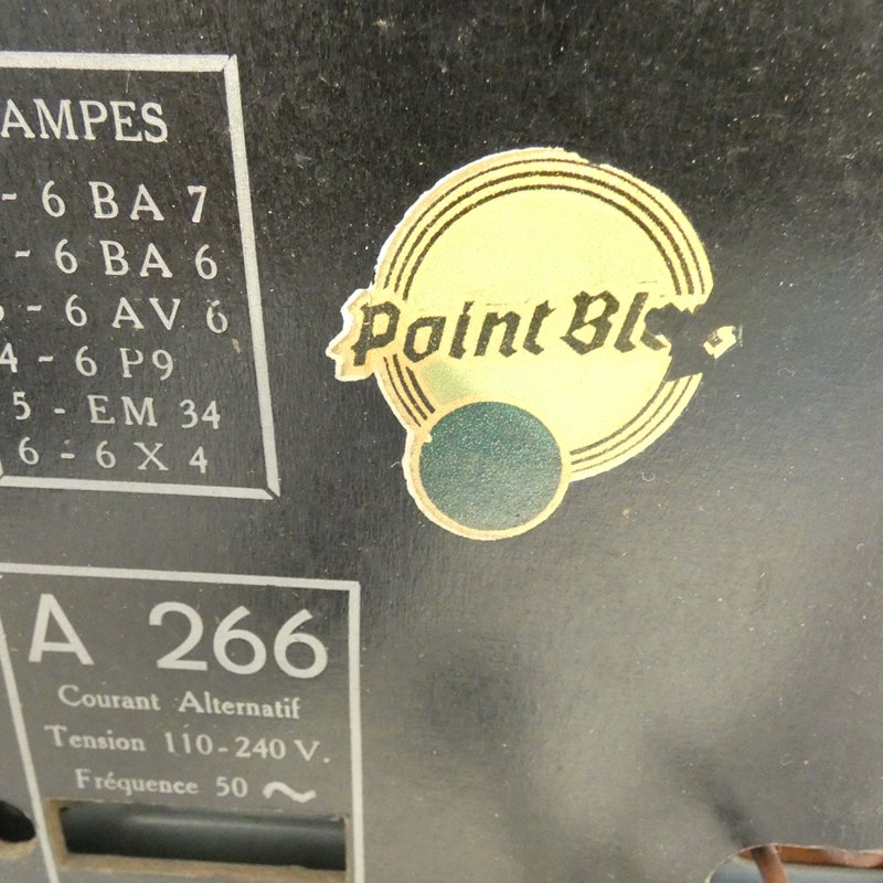 Voir photo 4 de Ancien poste de radio de la marque POINT BLEU pour collectionneur Ancien poste de radio de la marque POINT BLEU pour collectionneur Bon état reconditionné photo 4