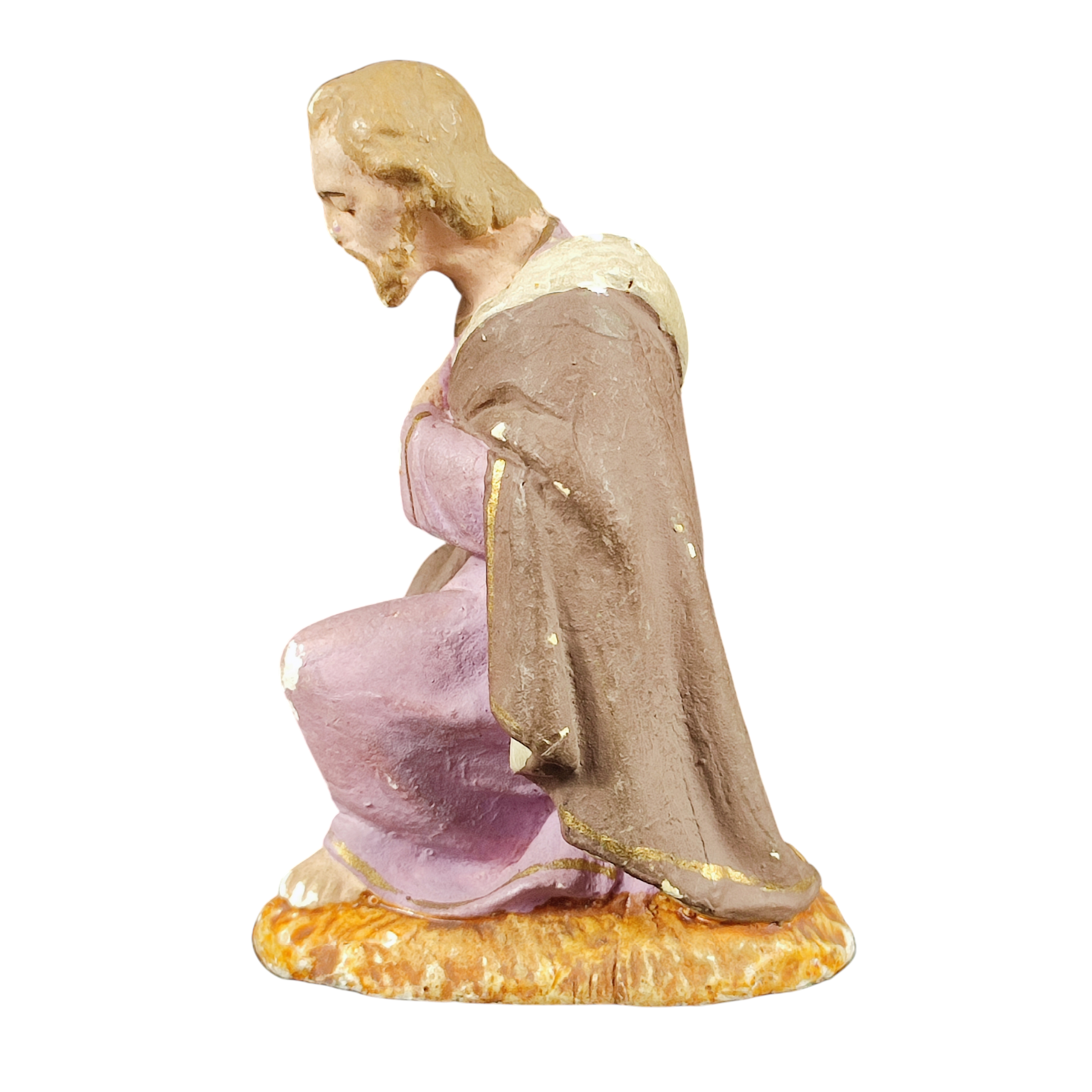 Voir photo 4 de Ancien santon Devineau "Joseph" 10,4 cm - crèche de Noël Ancien santon Devineau "Joseph" 10,4 cm - crèche de Noël État correct reconditionné photo 4