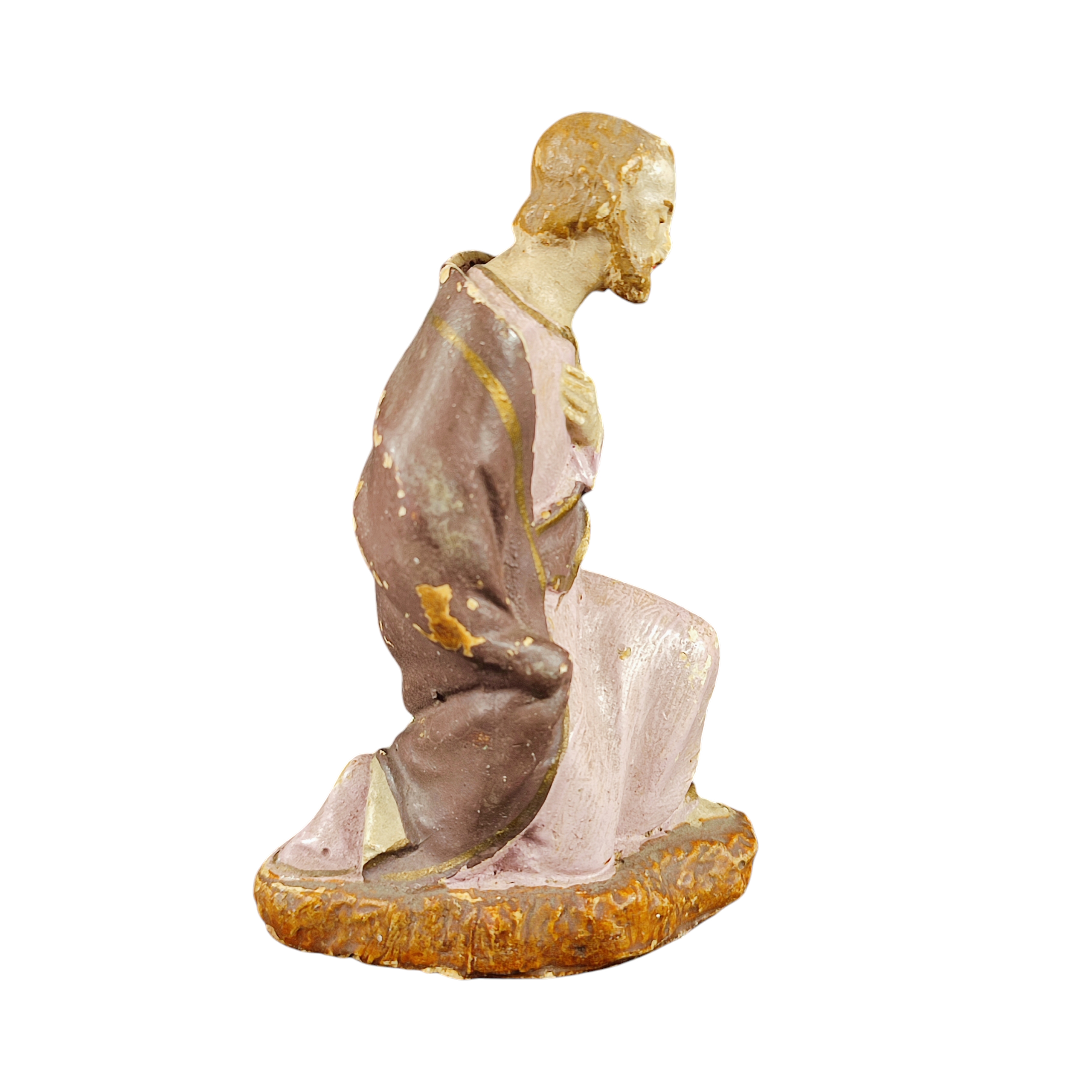 Voir photo 2 de Ancien santon Devineau "Joseph" 13 cm - crèche de Noël Ancien santon Devineau "Joseph" 13 cm - crèche de Noël reconditionné photo 2