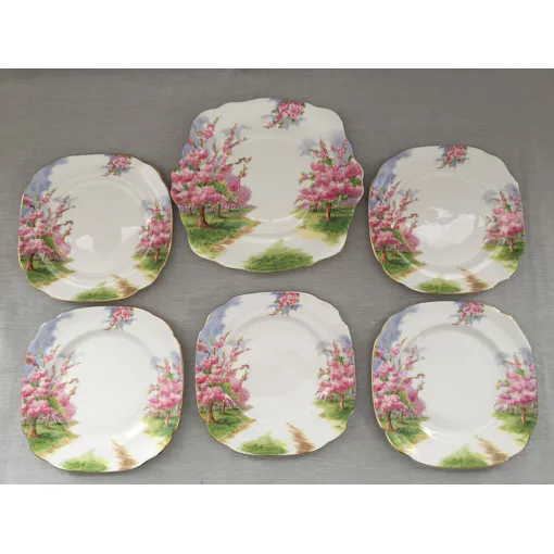 Ancien Service A Dessert Gâteaux Porcelaine Royal Albert England Art Bon état reconditionné disponible sur Rakuten