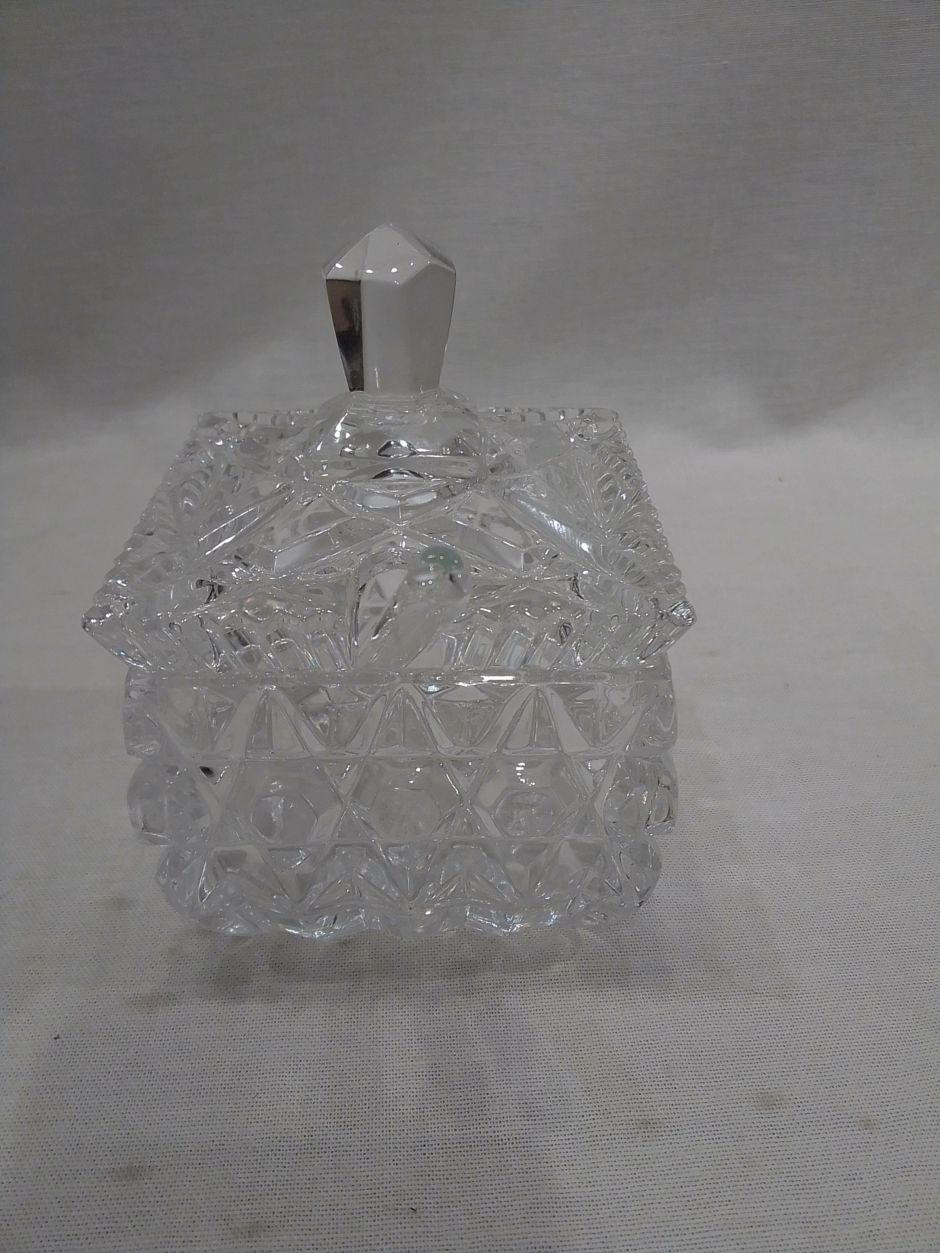 Voir photo 2 de Ancien sucrier avec sa cuillère en verre Ancien sucrier avec sa cuillère en verre reconditionné photo 2