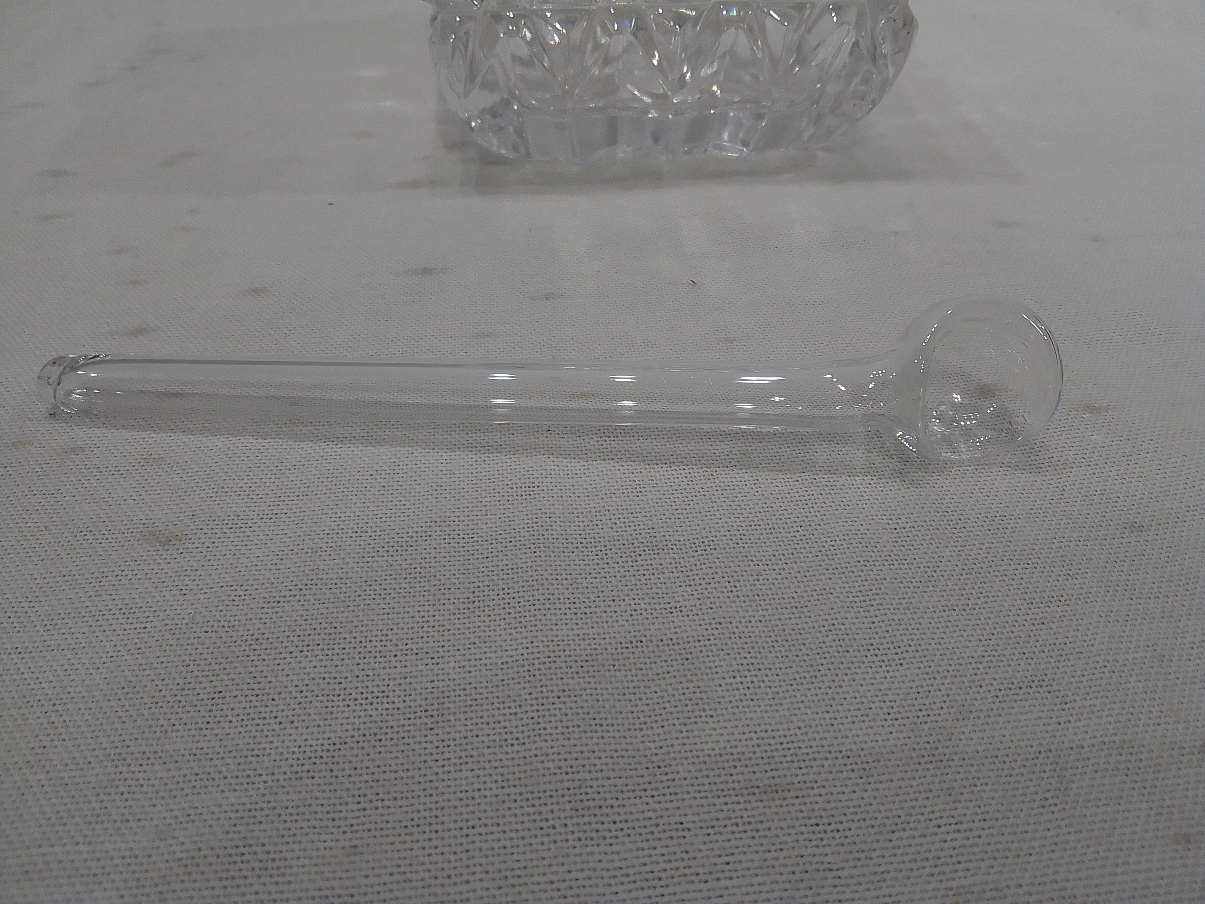Voir photo 3 de Ancien sucrier avec sa cuillère en verre Ancien sucrier avec sa cuillère en verre reconditionné photo 3
