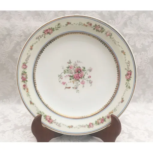 Ancienne Assiette A Gâteaux Porcelaine De Limoges Décorée A La Main Signée Art occasion reconditionné disponible sur Rakuten