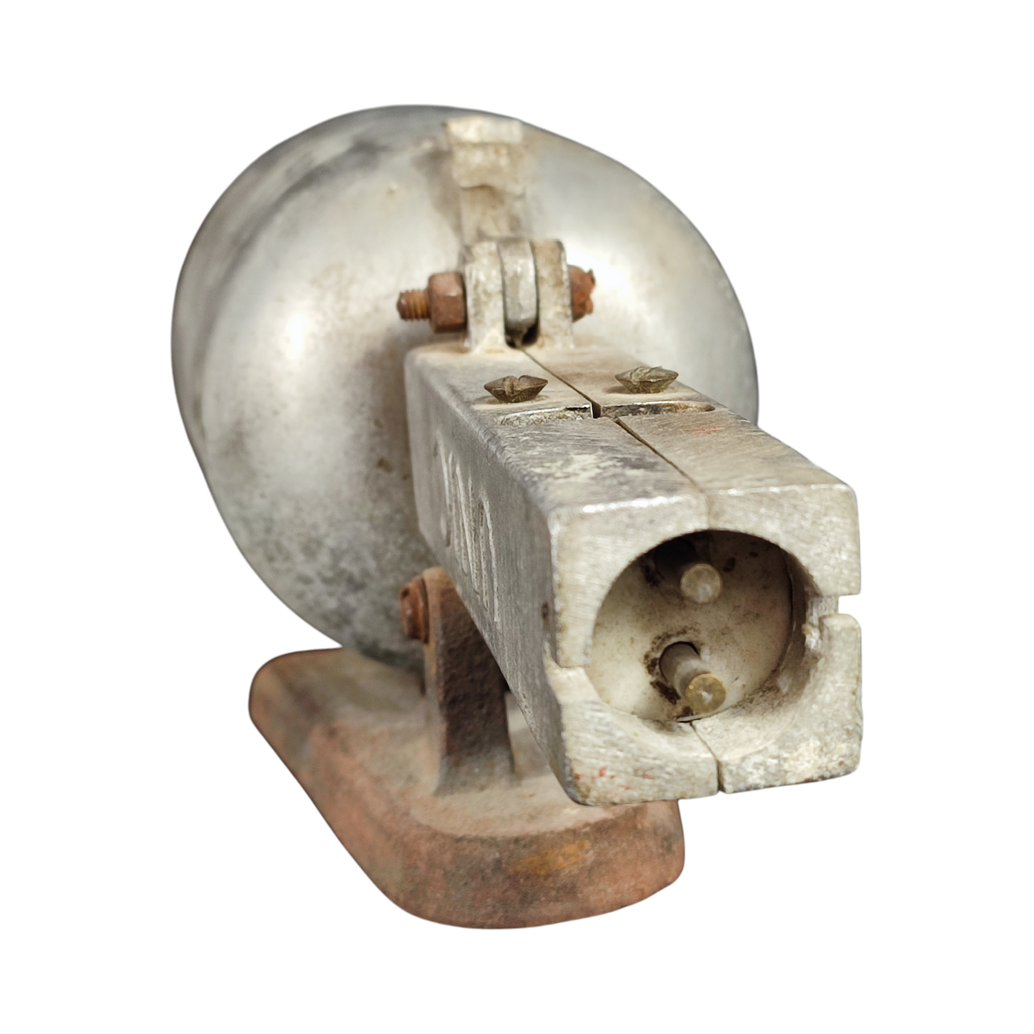Voir photo 3 de Ancienne balladeuse d'atelier - lampe en métal années 1950 Ancienne balladeuse d'atelier - lampe en métal années 1950 État correct reconditionné photo 3