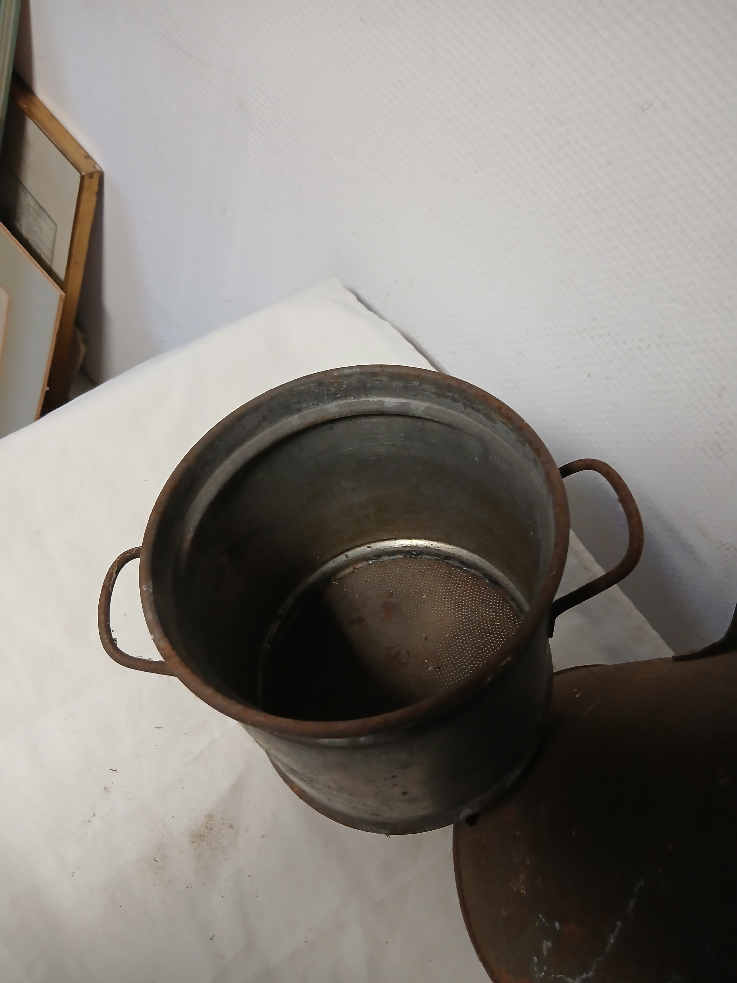 Voir photo 6 de Ancienne cafetière de café, bistrot en tôle pour déco. Ancienne cafetière de café, bistrot en tôle pour déco. État correct reconditionné photo 6