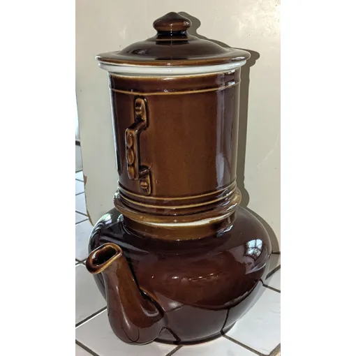 Ancienne Cafetière / Théière En Céramique Marron Bon état reconditionné disponible sur Rakuten