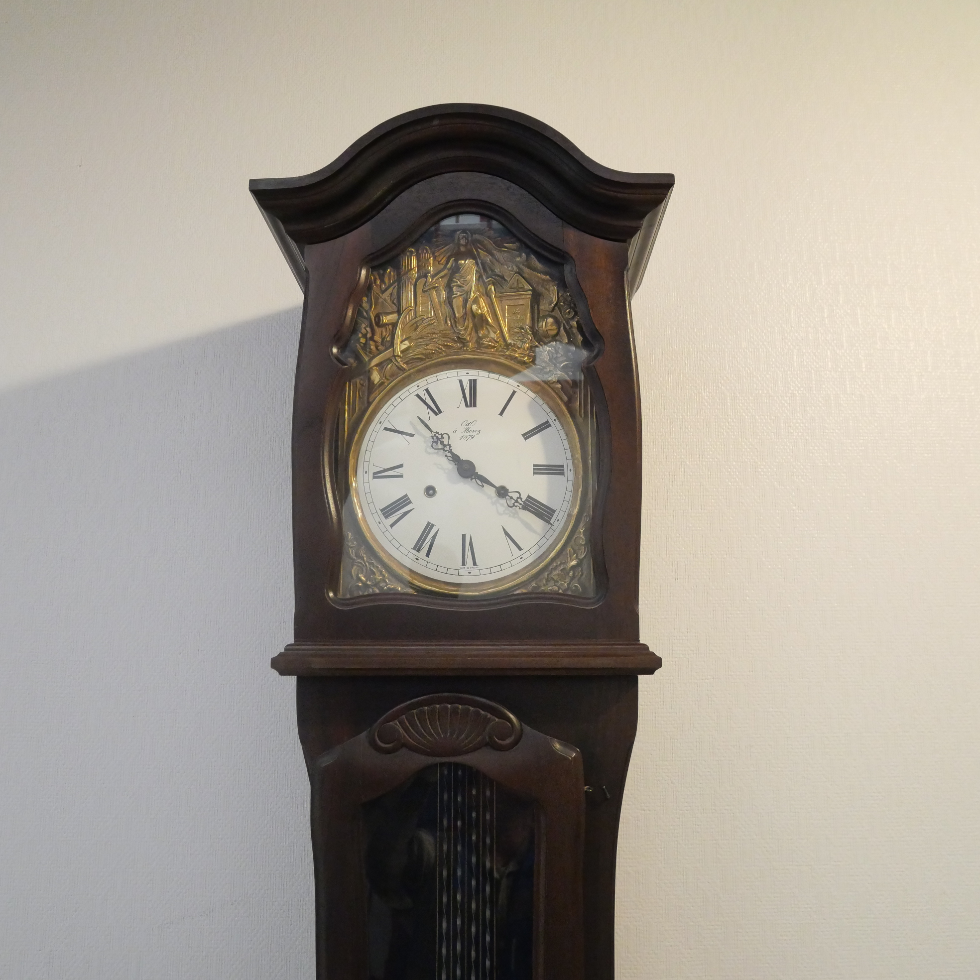 Voir photo 2 de Ancienne Horloge de parquet ODO 1879 Ancienne Horloge de parquet ODO 1879 Bon état reconditionné photo 2