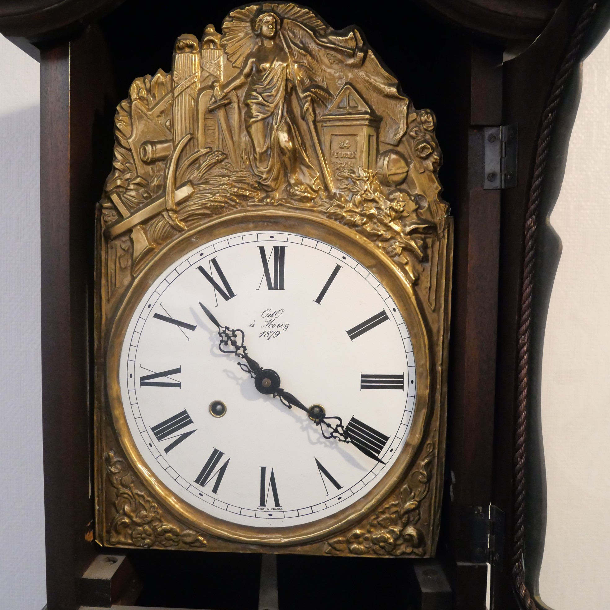 Voir photo 4 de Ancienne Horloge de parquet ODO 1879 Ancienne Horloge de parquet ODO 1879 Bon état reconditionné photo 4