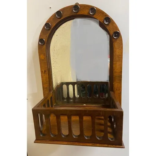 Ancienne Petite Console Murales Miroir D'entrée Fourre Tout Époque Xixe Bois Bon état reconditionné disponible sur Rakuten